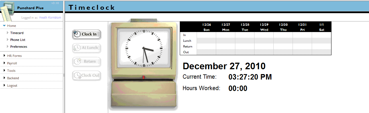 Timeclock
